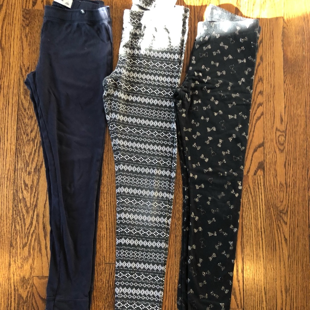 Abercrombie kids girls leggings bundle size L
